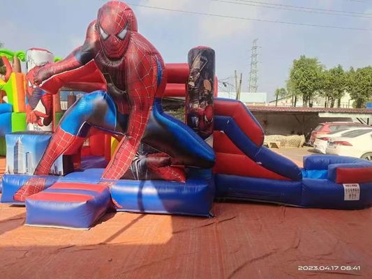 Προσαρμοσμένο εξωτερικό / εσωτερικό Spider Man Bounce House Jumping Castle