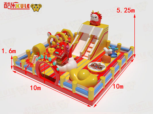 PVC Tarpaulin Dragon Park Πυροβόλο Πύραυλο για Παιδιά